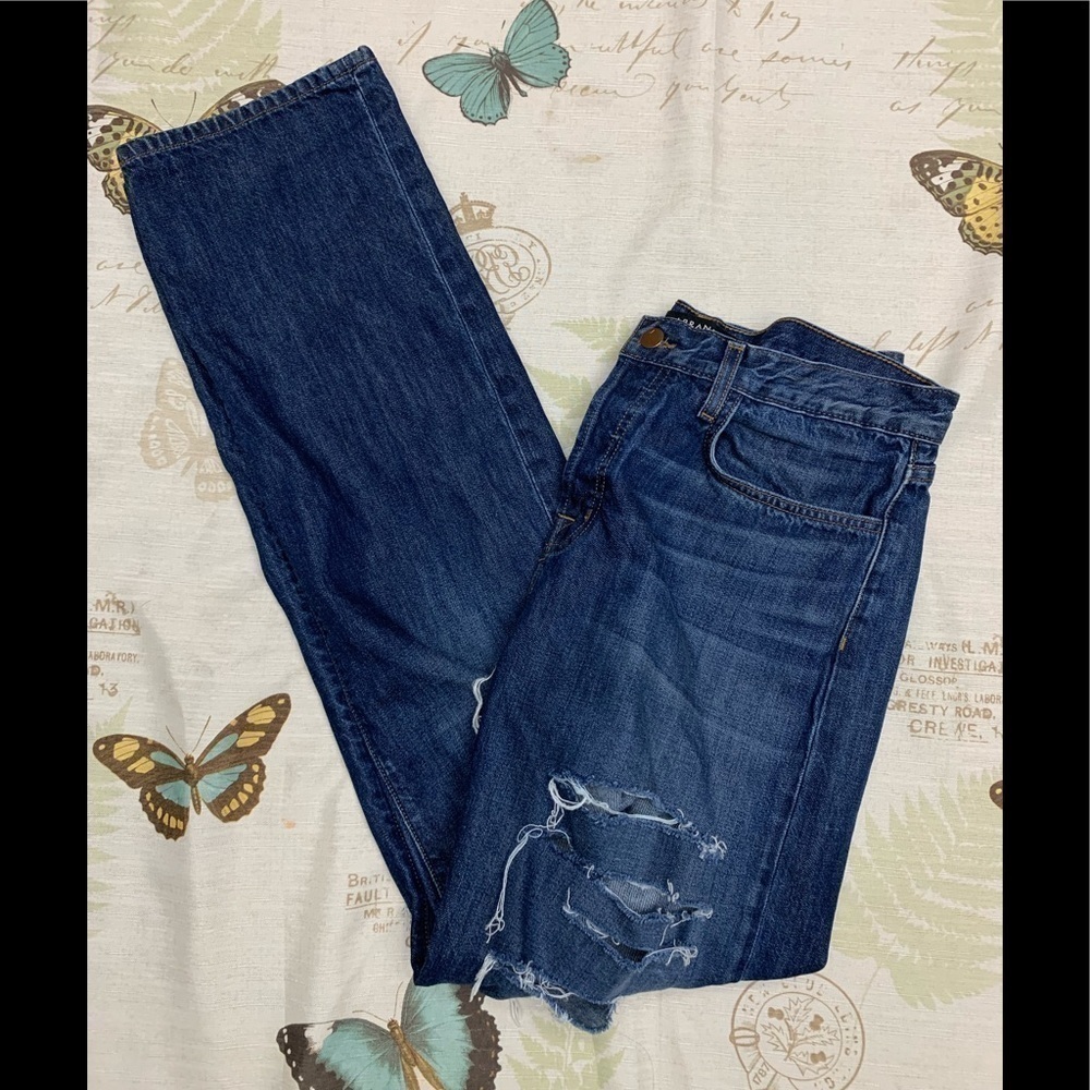 J Brand Johnny Straight Leg Denim Jeans